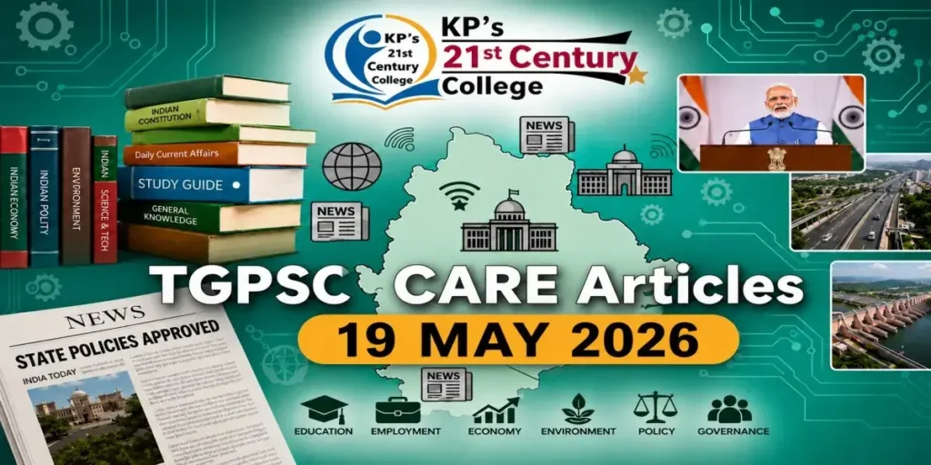 TGPSC current affairs 19 May 2026 covering SOCEYE Hyderabad Police AI surveillance, WHO PHEIC Ebola outbreak and SMILE Mission Earth magnetic shield – KPIAS Academy