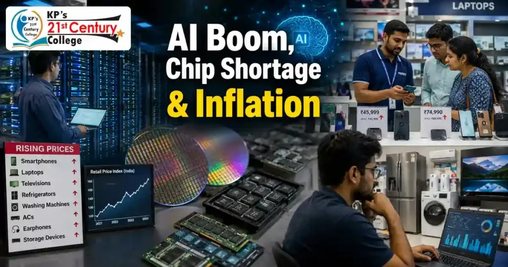 Memory Chip Shortage affecting electronics prices and inflation in India