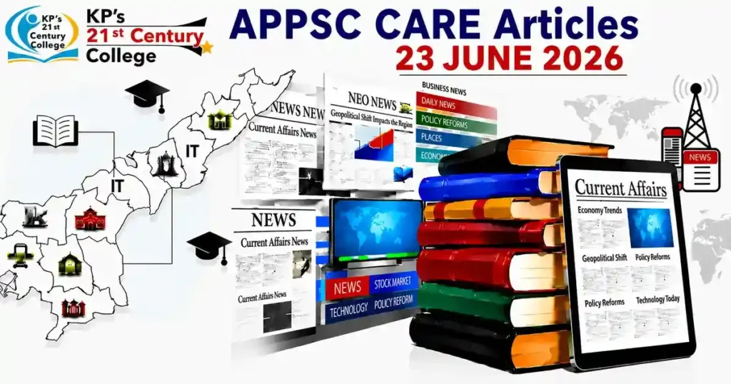 APPSC Current Affairs 23 June 2026 infographic
