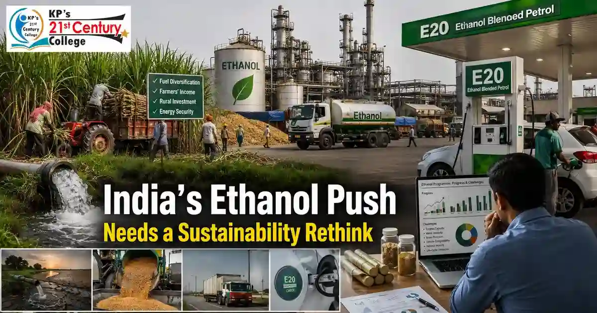 Ethanol Policy UPSC biofuel image
