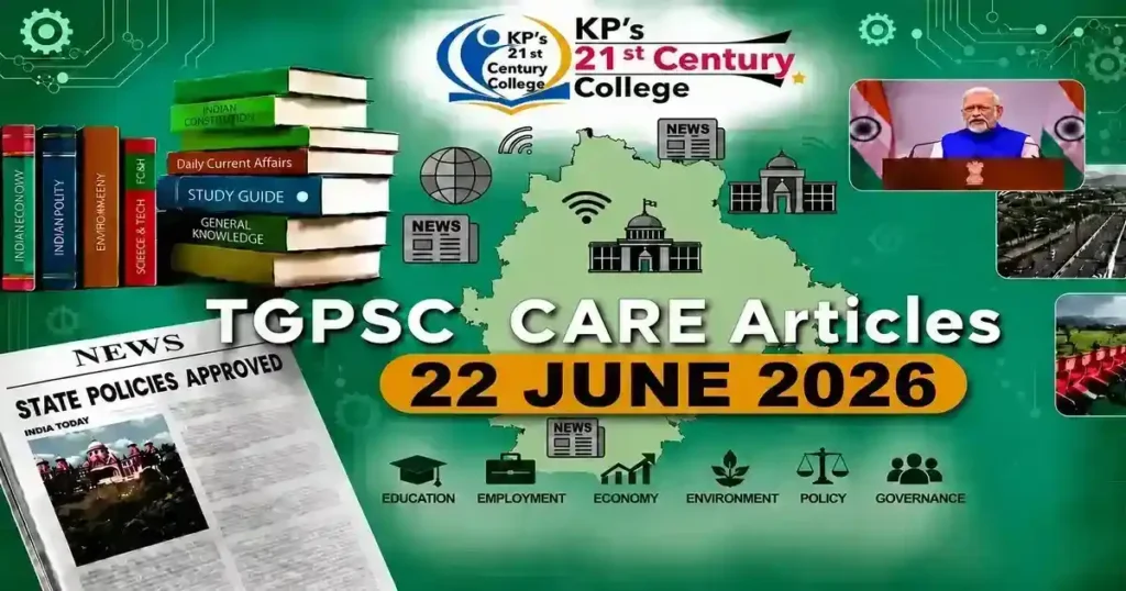 TGPSC Current Affairs 22 June 2026