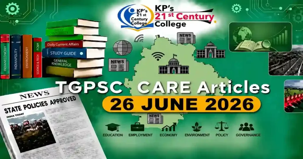 TGPSC Current Affairs June 26 2026 AI policing infographic