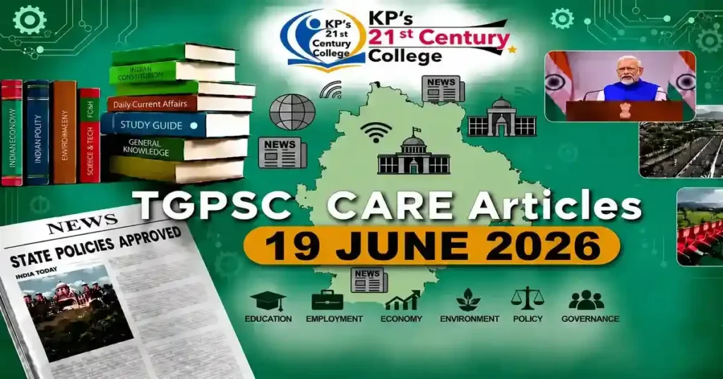 TGPSC Current Affairs June 19 2026 healthcare image
