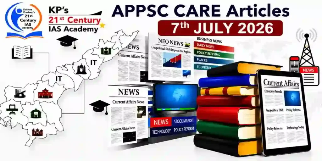 APPSC Current Affairs 7 July 2026 featuring today's important current affairs topics