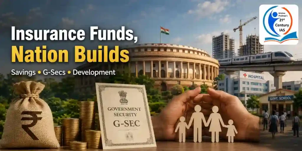 India Life Insurance Sector funding Government Expenditure UPSC